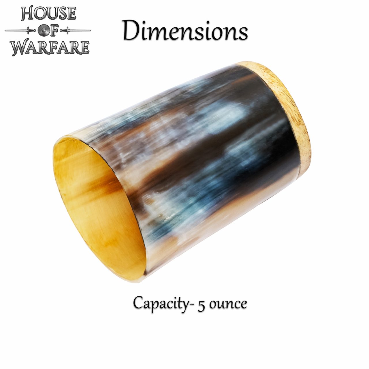 Vaso de Chupito de Cuerno Hecho a Mano Vajilla de Cuerno Auténtico - Imagen 4