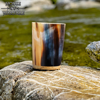 Vaso de Chupito de Cuerno Hecho a Mano Vajilla de Cuerno Auténtico - Imagen 3