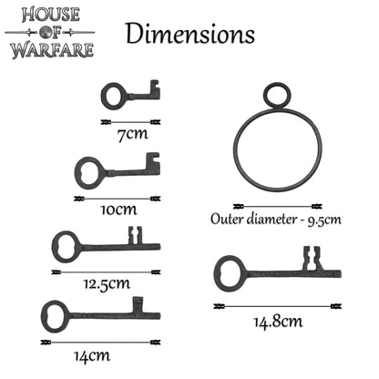 Juego de 15 Llaves de Hierro The Pirate's Dungeon Keys - Imagen 2