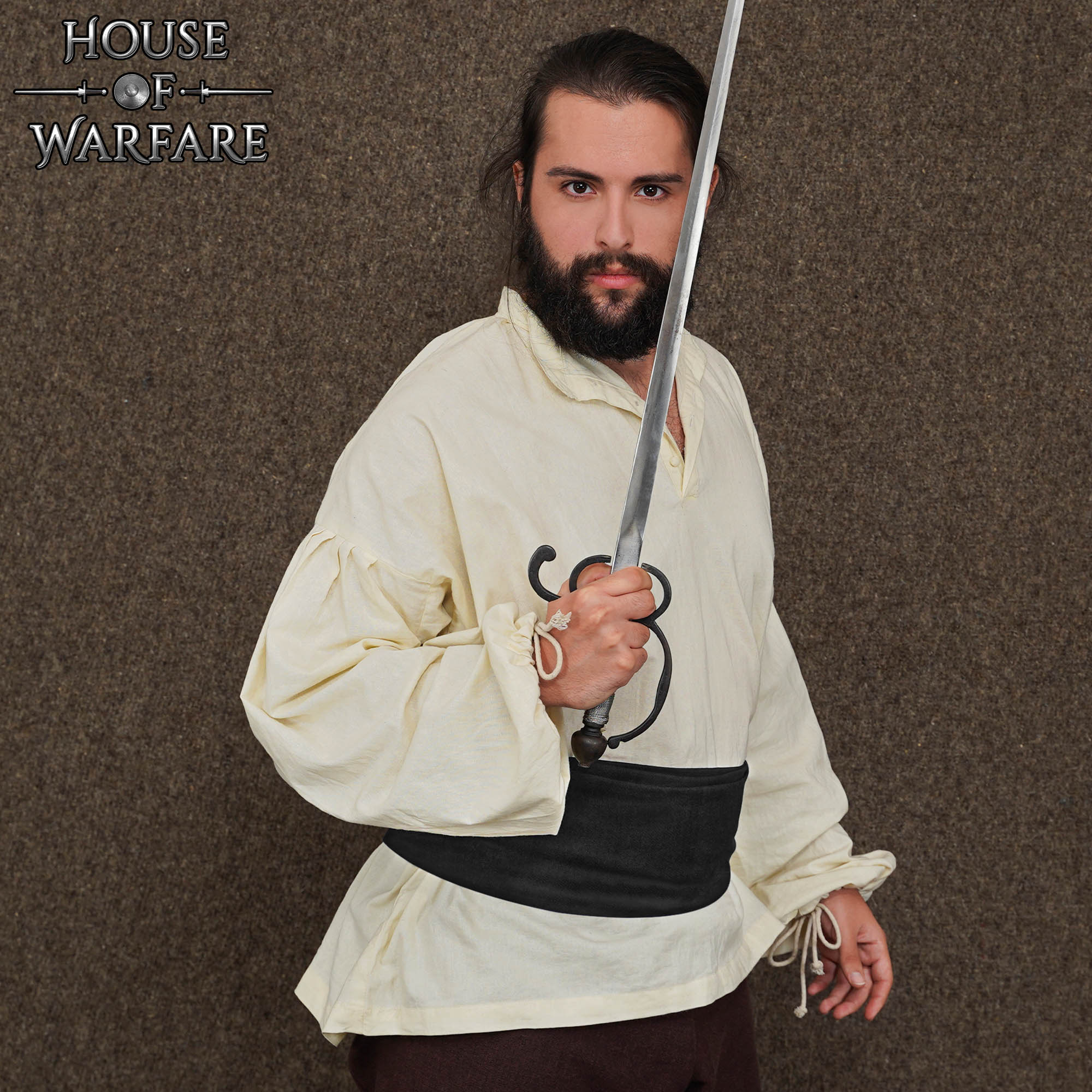 Fajín Pirata de Algodón Negro - 12 Pies- Accesorio Cinturón para Disfraces Históricos - Imagen 13