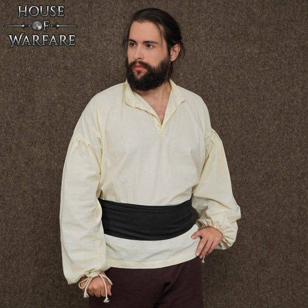 Fajín Pirata de Algodón Negro - 12 Pies- Accesorio Cinturón para Disfraces Históricos - Imagen 16