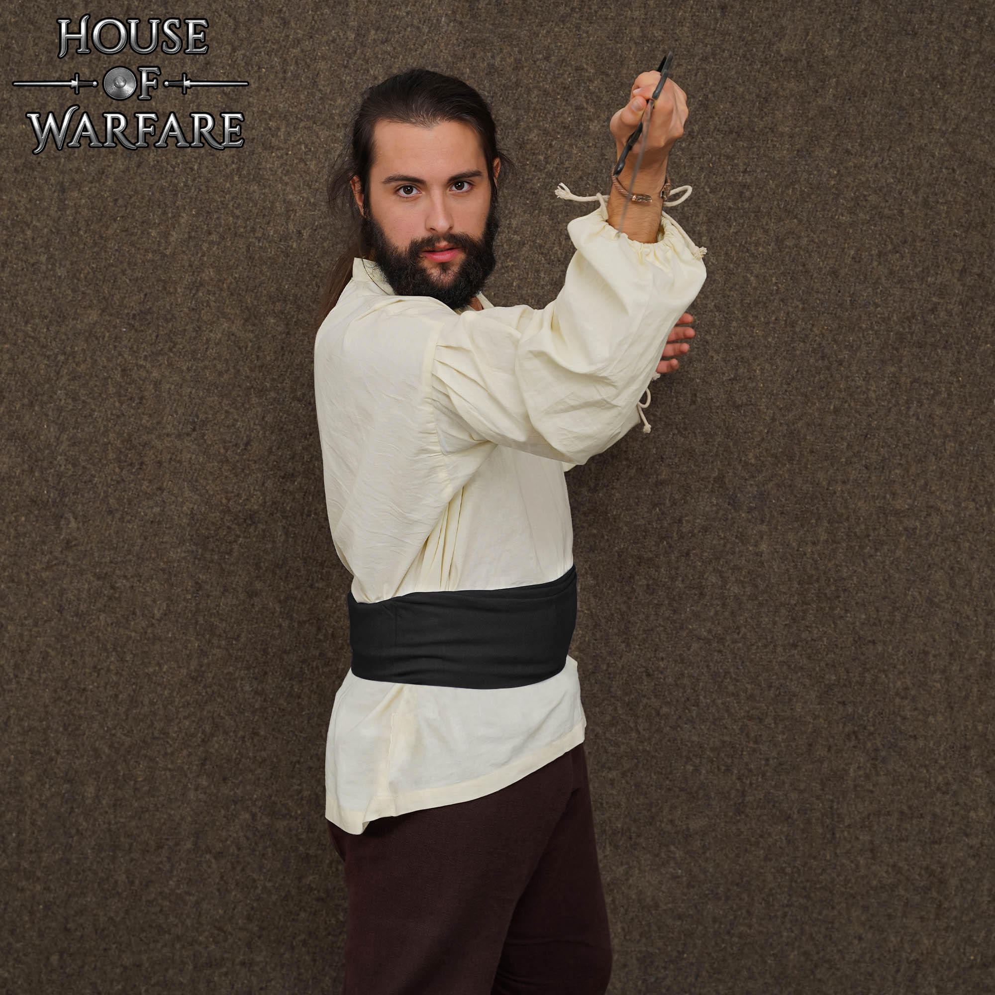 Fajín Pirata de Algodón Negro - 12 Pies- Accesorio Cinturón para Disfraces Históricos - Imagen 10