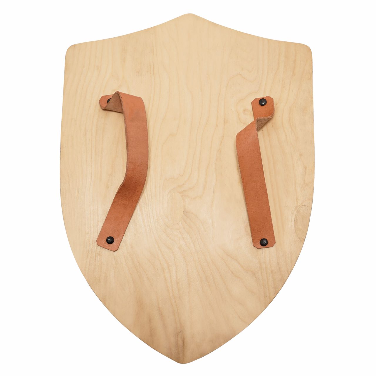 Pequeño Escudo de Madera para Niños | Escudo de Cometa de Madera Maciza con Correas de Cuero | Personalizable para Larp, Disfraces y Juego - Imagen 3