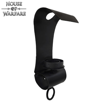 Vela Medieval de Hierro Forjado a Mano con Voluta para Montaje en Pared - Imagen 6