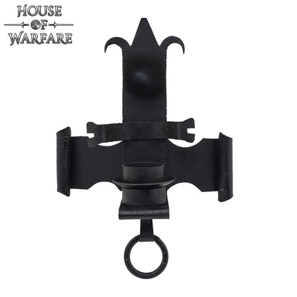 Castillo Medieval Candelabro de Pared de Hierro | Portavelas Gótico Forjado a Mano - Imagen 7