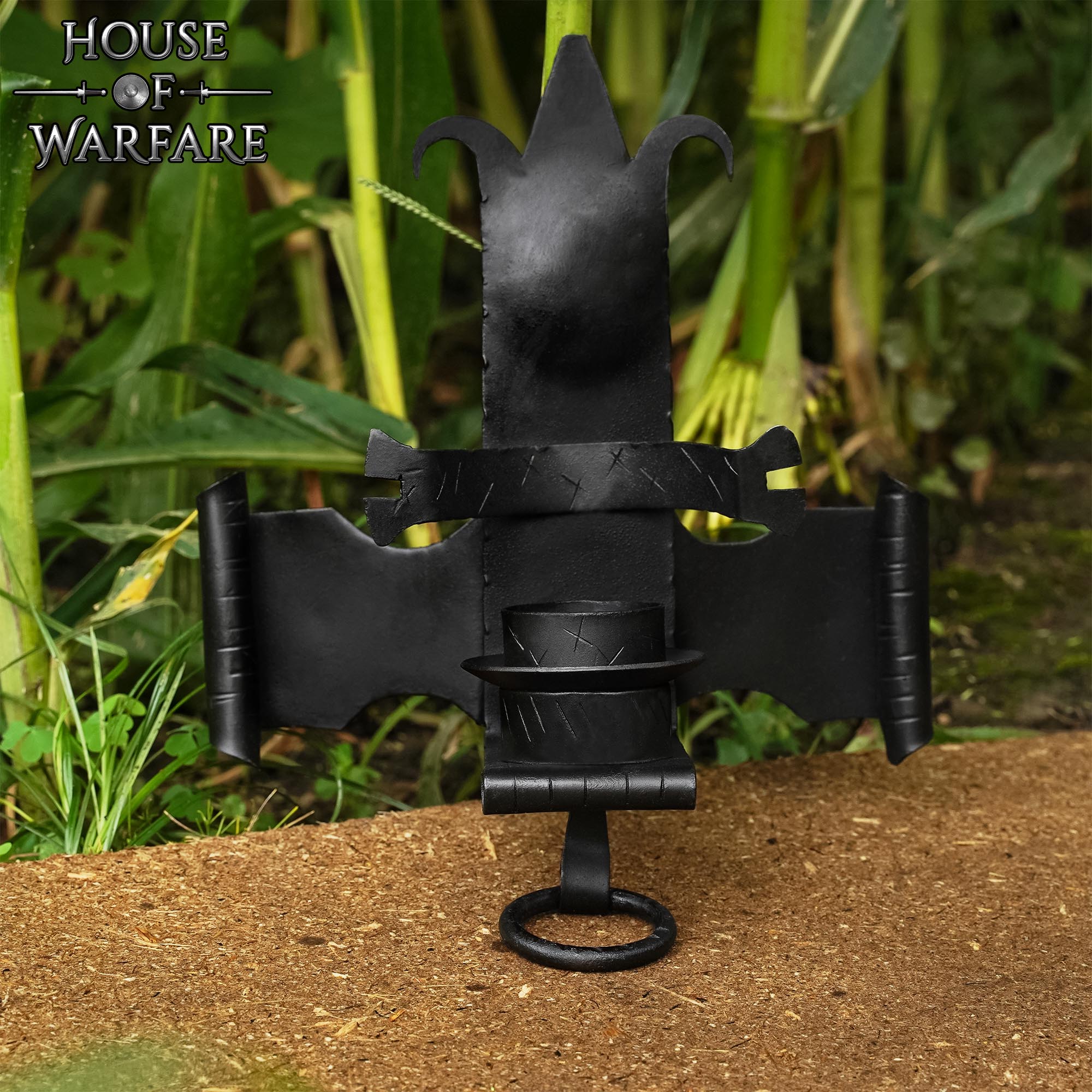 Castillo Medieval Candelabro de Pared de Hierro | Portavelas Gótico Forjado a Mano - Imagen 11