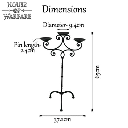 Candelabro Grande Forjado a Mano The Vintage Castle - Imagen 3