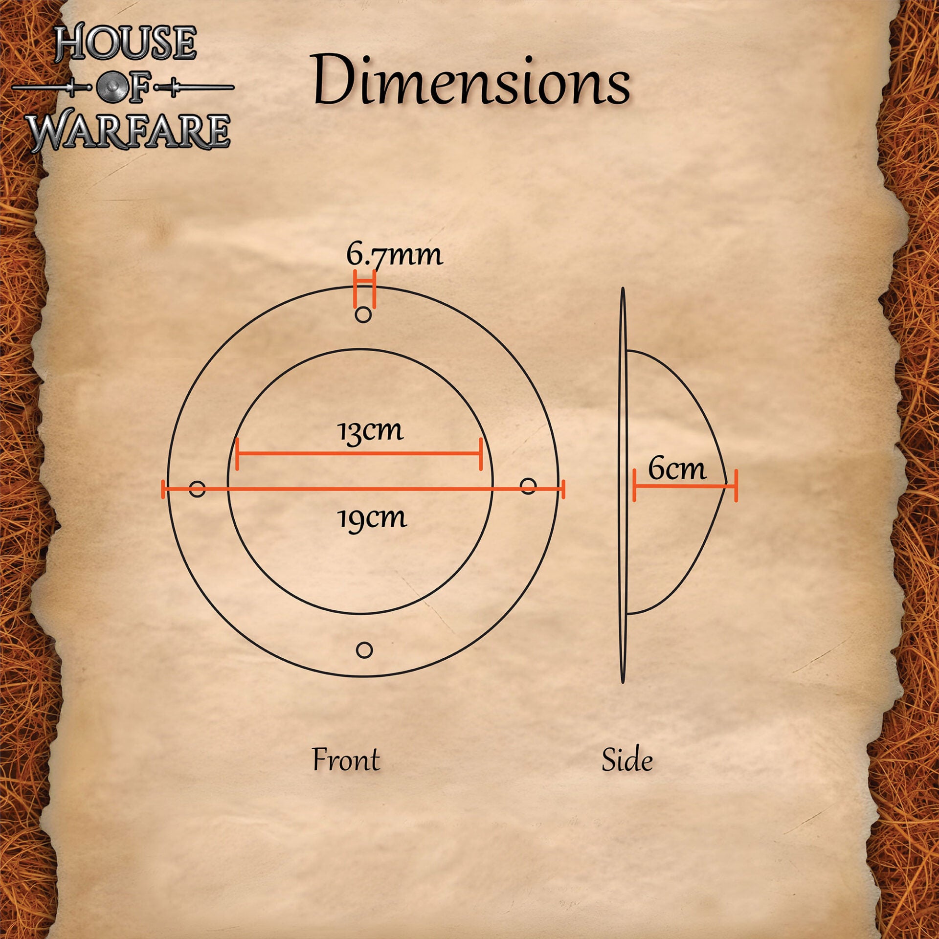 Jefe Escudo Medieval Negro, Acero 1,8 Mm, Listo para la Batalla - Imagen 2