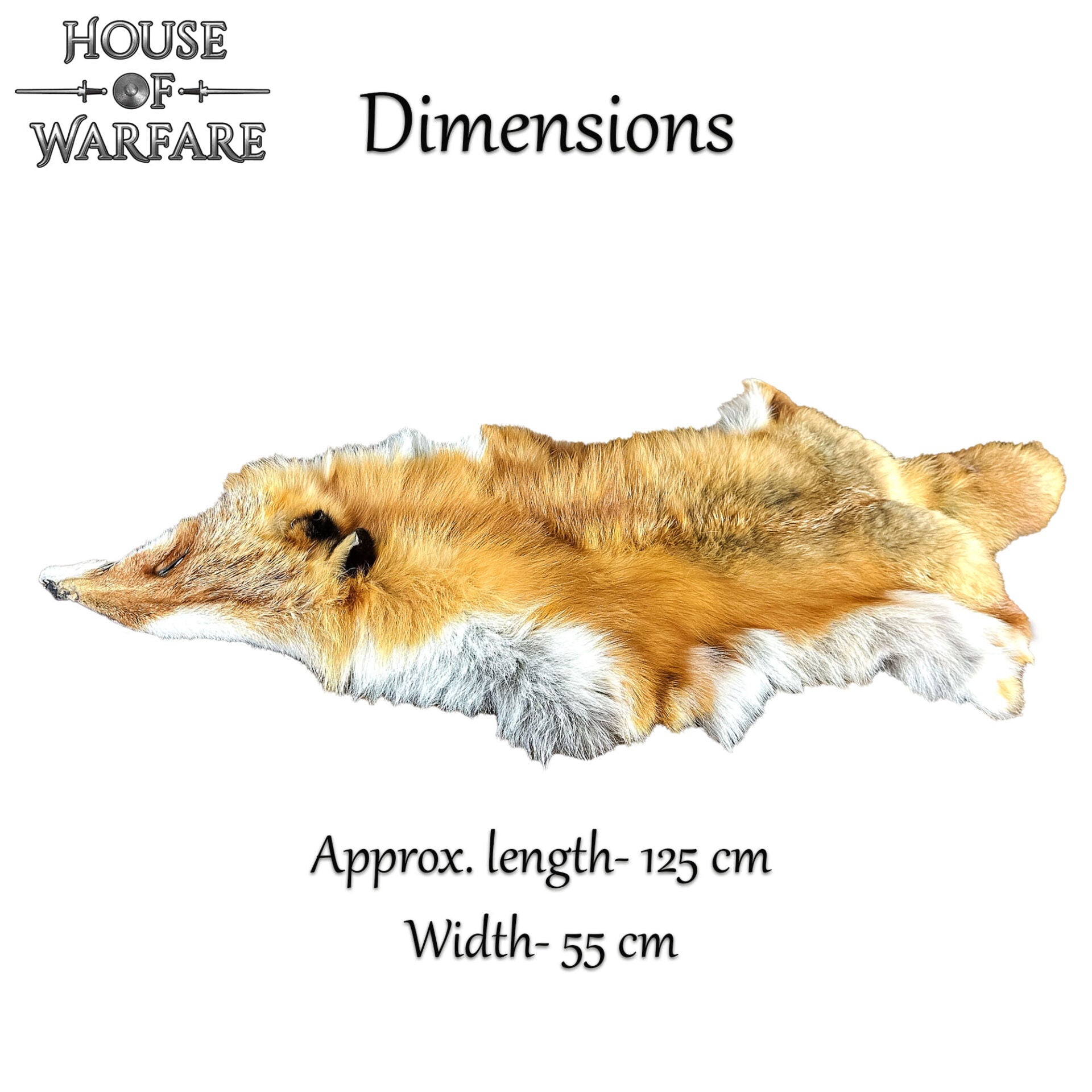 Fantasía Medieval Vikingo Piel de Zorro Natural - Imagen 2