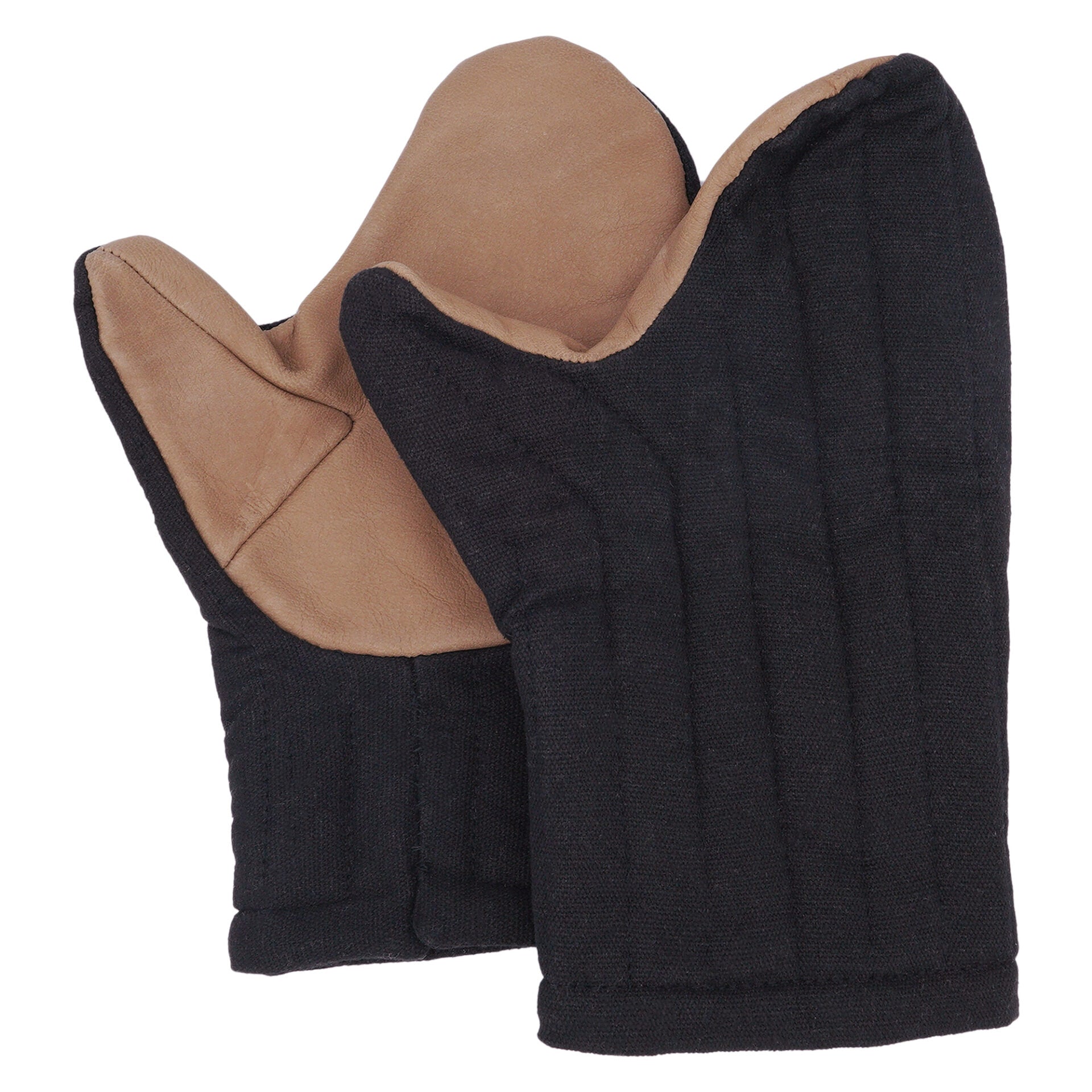 Guantes Mitones Acolchados Hechos a Mano con Lona de Algodón - Imagen 1