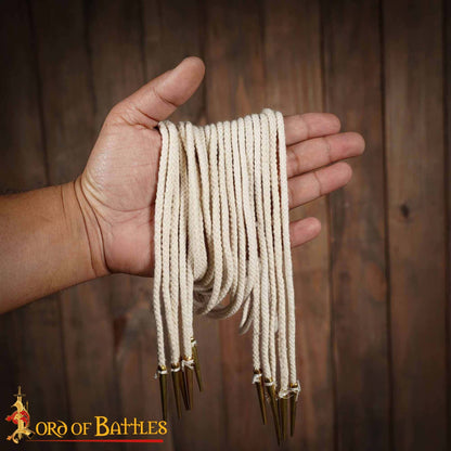 Cordones Medievales Largos de Algodón con Remates de Latón - Juego de 5 para Túnicas, Botas y Prendas de Vestir - Imagen 14
