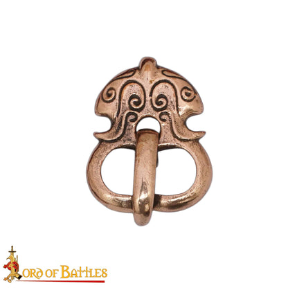 Juego de Hebillas de Cinturón Vikingas - Estilo Nórdico, Acabado en Bronce Antiguo (juego de 3) - Imagen 4