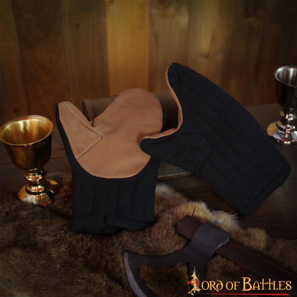 Guantes Mitones Acolchados Hechos a Mano con Lona de Algodón - Imagen 6