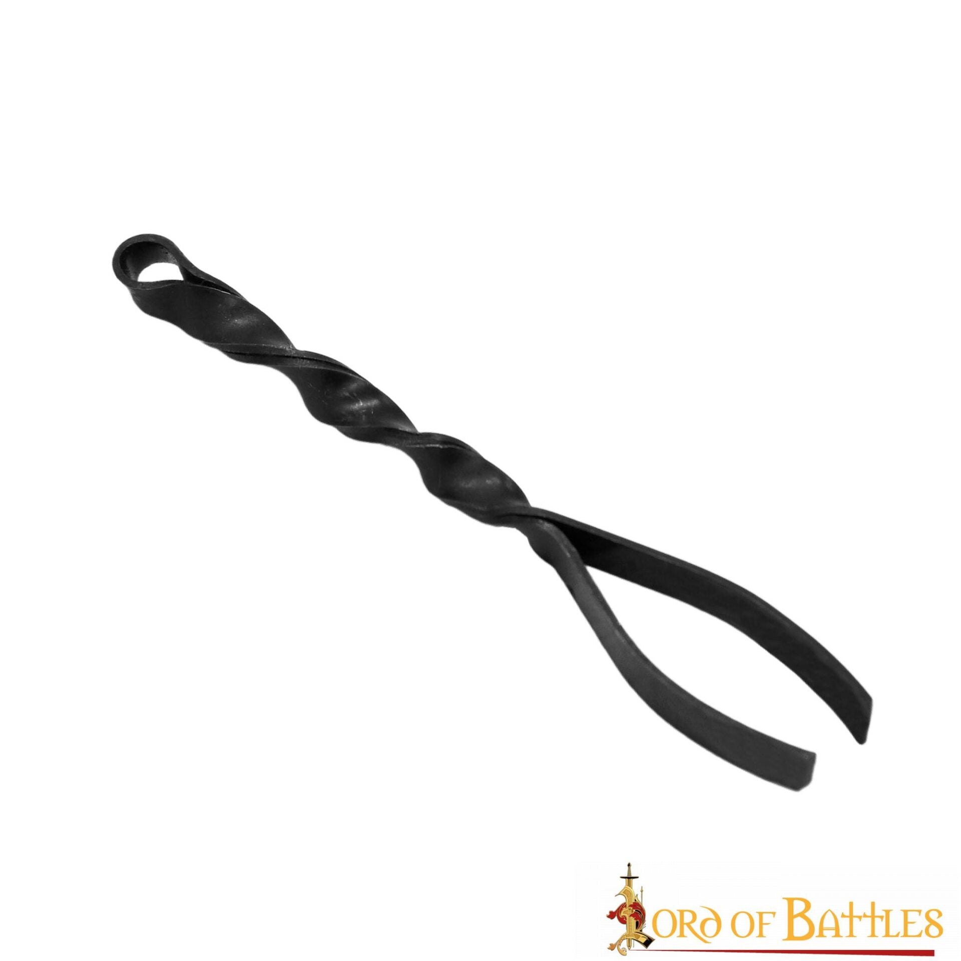Pinza Medieval de Hierro Forjada a Mano - Herramienta Tradicional de Aseo con Mango Retorcido - Imagen 8