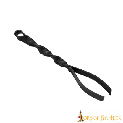 Pinza Medieval de Hierro Forjada a Mano - Herramienta Tradicional de Aseo con Mango Retorcido - Imagen 8