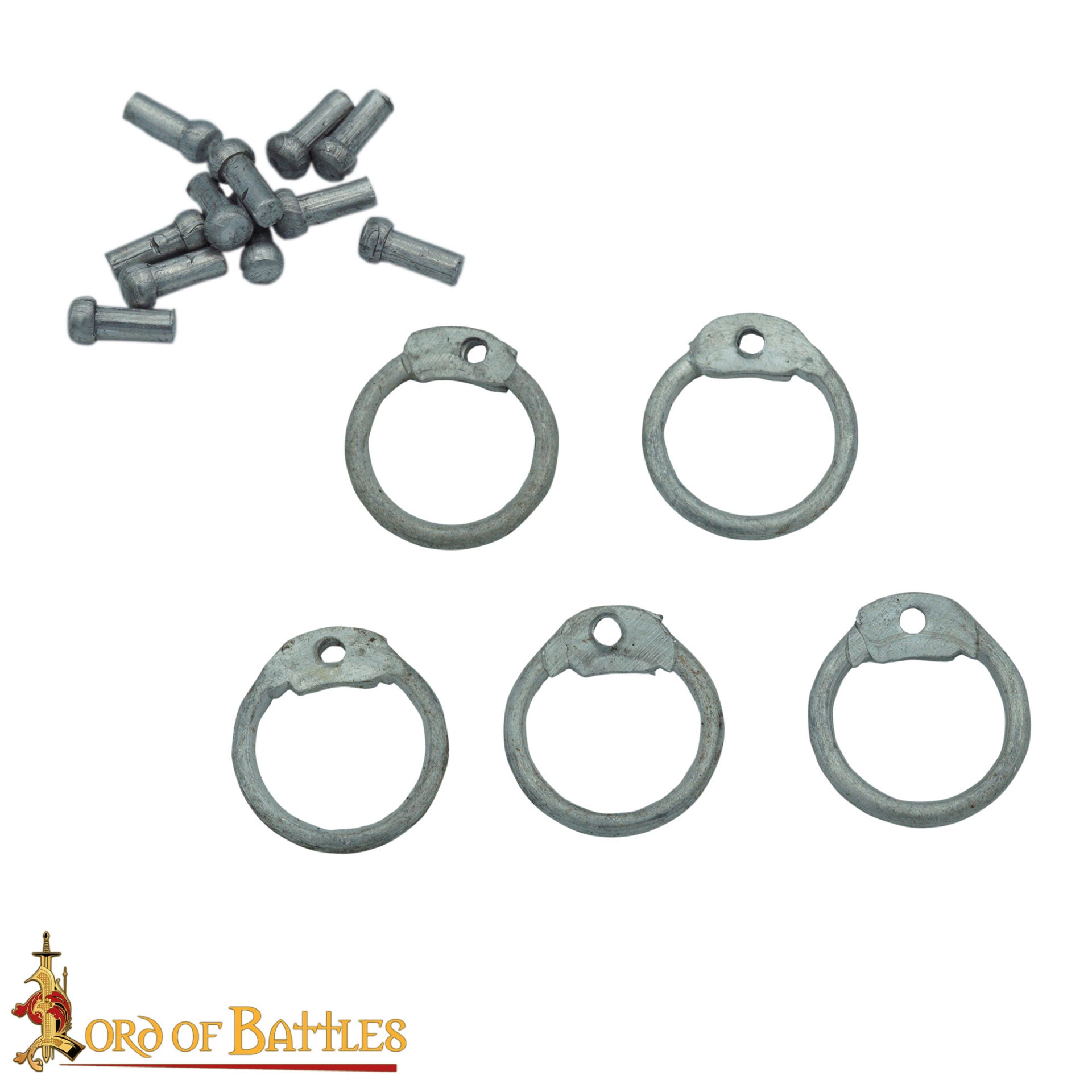 Anillos Redondos de Aluminio - Anillo Redondo con Remaches en Forma de Cúpula de 10 Mm - Calibre 16, Aluminio - Acabado Natural - 1 Kg - Ideal para Reparaciones y Bricolaje de Cota de Malla - Imagen 4