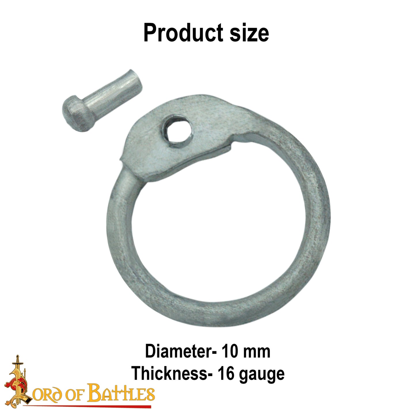 Anillos Redondos de Aluminio - Anillo Redondo con Remaches en Forma de Cúpula de 10 Mm - Calibre 16, Aluminio - Acabado Natural - 1 Kg - Ideal para Reparaciones y Bricolaje de Cota de Malla - Imagen 9
