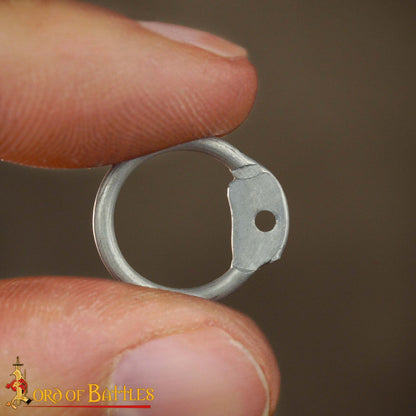 Anillos Redondos de Aluminio - Anillo Redondo con Remaches en Forma de Cúpula de 10 Mm - Calibre 16, Aluminio - Acabado Natural - 1 Kg - Ideal para Reparaciones y Bricolaje de Cota de Malla - Imagen 7