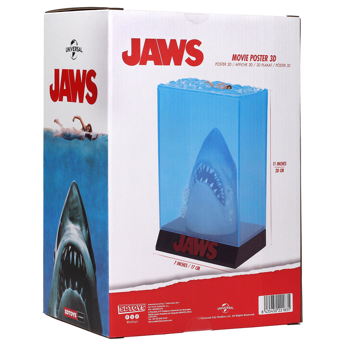 Jaws Shark 3D Poster Acrylic Figure