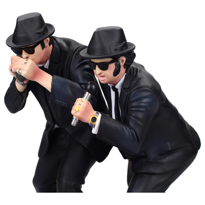 Set of 2 Figures Jake and Elwood Singing with Light The Blues Brothers - 18 cm