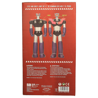 Figura Mazinger Z - vista trasera con compartimento de pilas