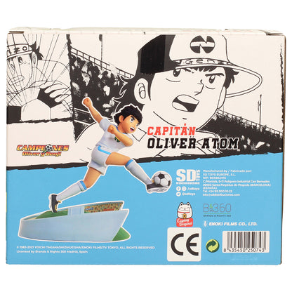 Figura Oliver Atom - vista lateral derecha con número 10 y base estadio