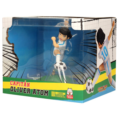 Figura Oliver Atom - vista trasera con base estadio y gradas
