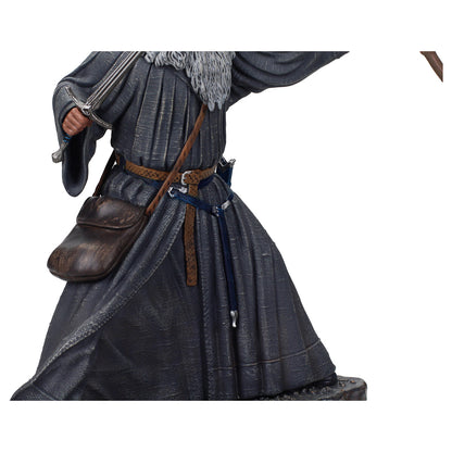 Detalle cinturón y bolsa de cuero - figura Gandalf El Señor de los Anillos