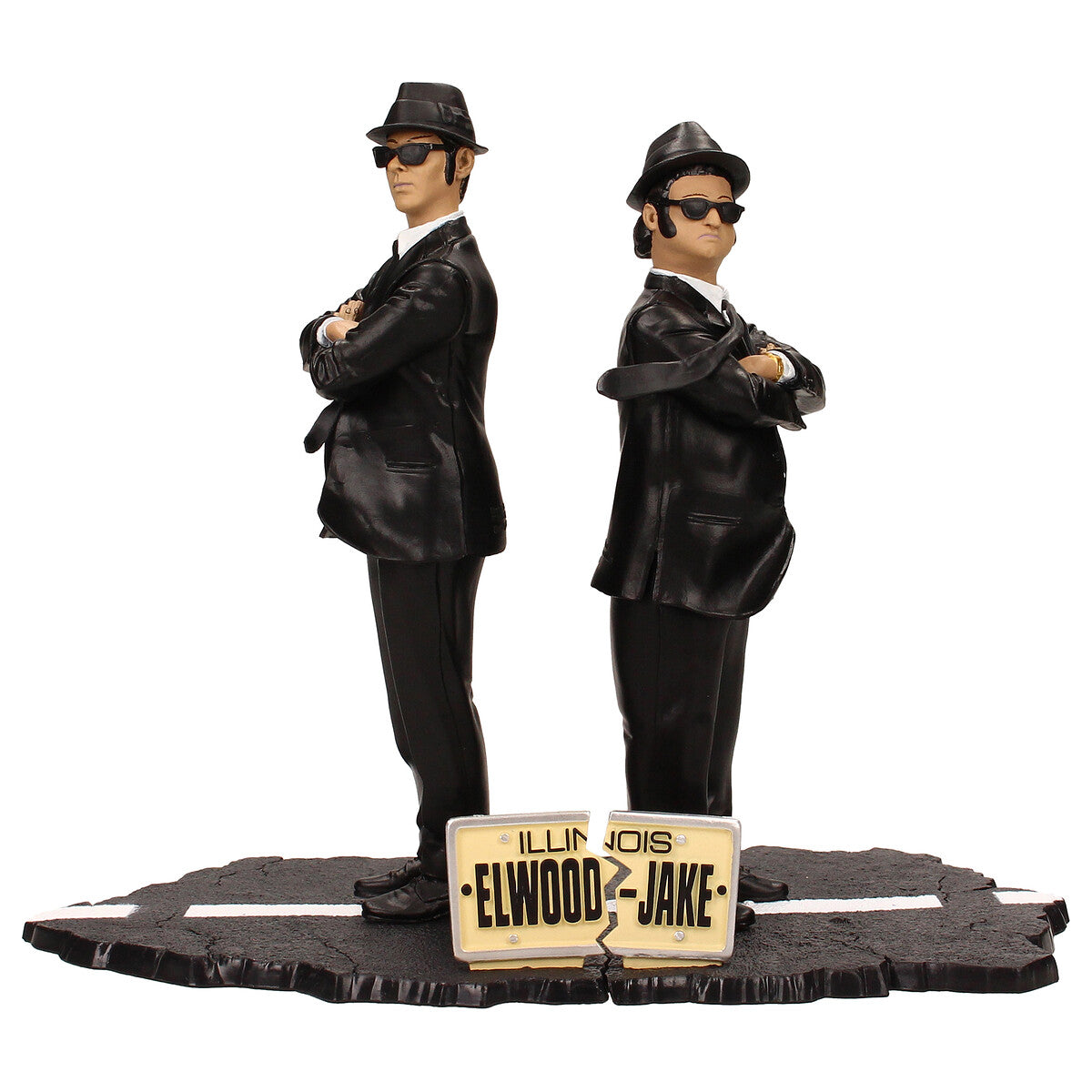 Caja trasera oficial - The Blues Brothers Figures Set con licencia Universal Studios