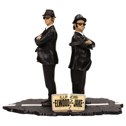 Caja trasera oficial - The Blues Brothers Figures Set con licencia Universal Studios