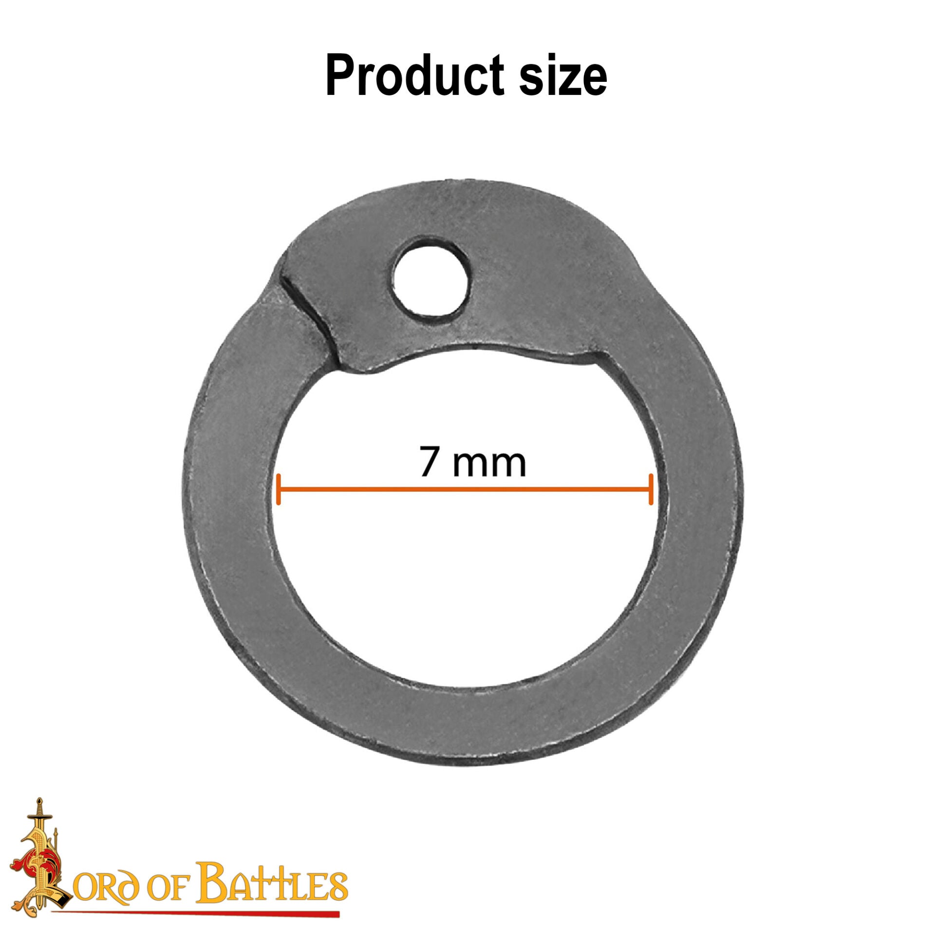 Anillas Planas de Acero - Anilla Plana de 7mm - Calibre 18, Acabado Natural - 1kgs - Ideal para Reparaciones y Bricolaje de Cota de Malla - Imagen 3