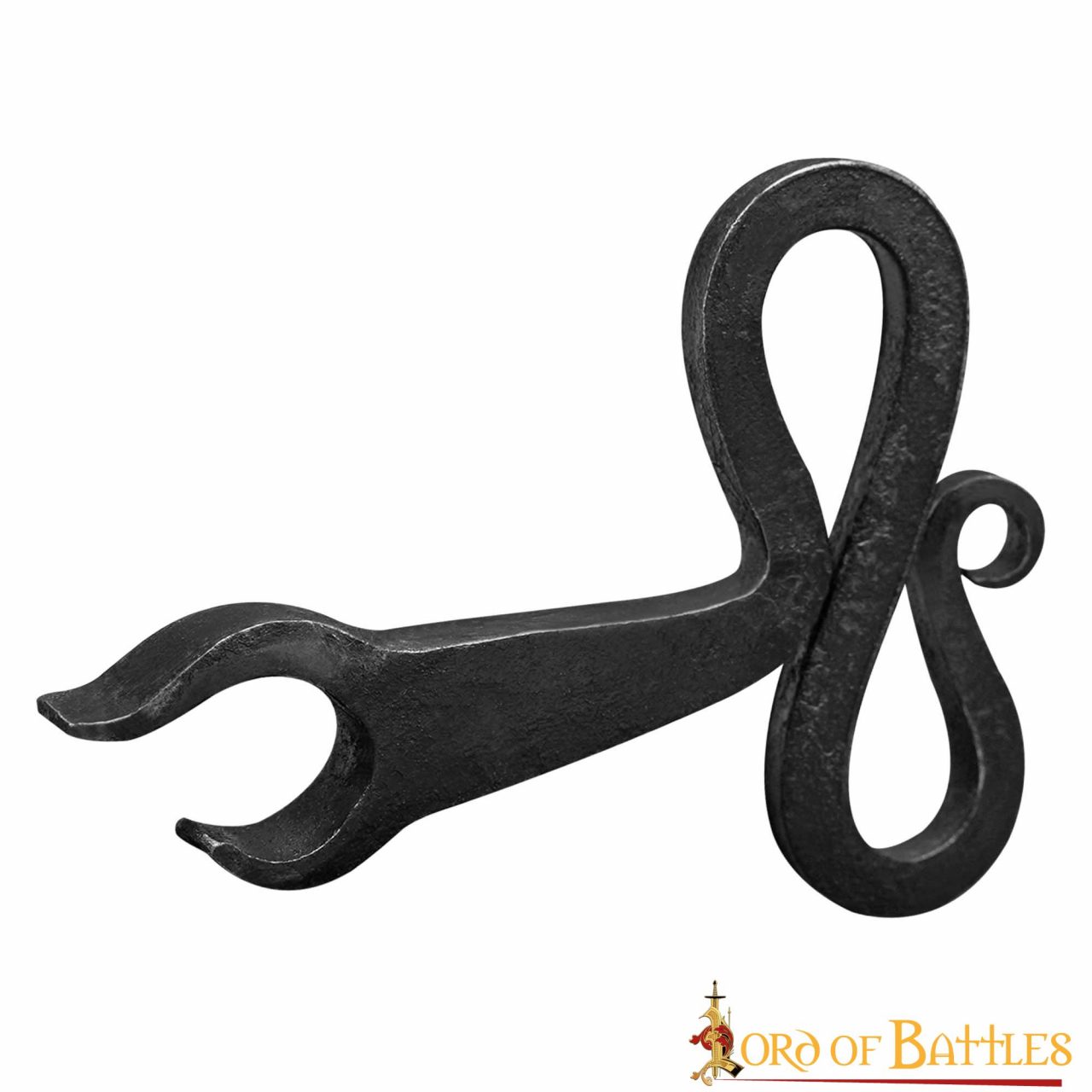 Abrebotellas Medieval de Hierro Forjado a Mano - Forma de Voluta Retorcida de Herrero - Imagen 1