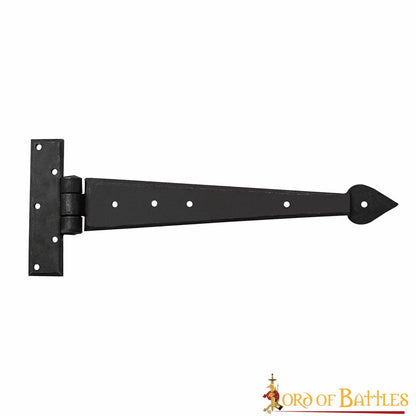 Bisagra de Puerta Rústica de Hierro Forjado a Mano - Bisagra de Correa Resistente para Puertas, Armarios y Cofres - Imagen 8