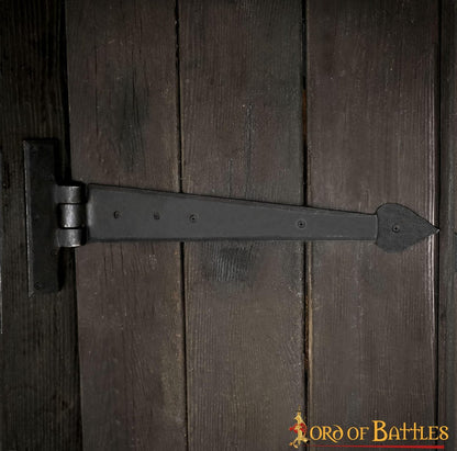 Bisagra de Puerta Rústica de Hierro Forjado a Mano - Bisagra de Correa Resistente para Puertas, Armarios y Cofres - Imagen 16