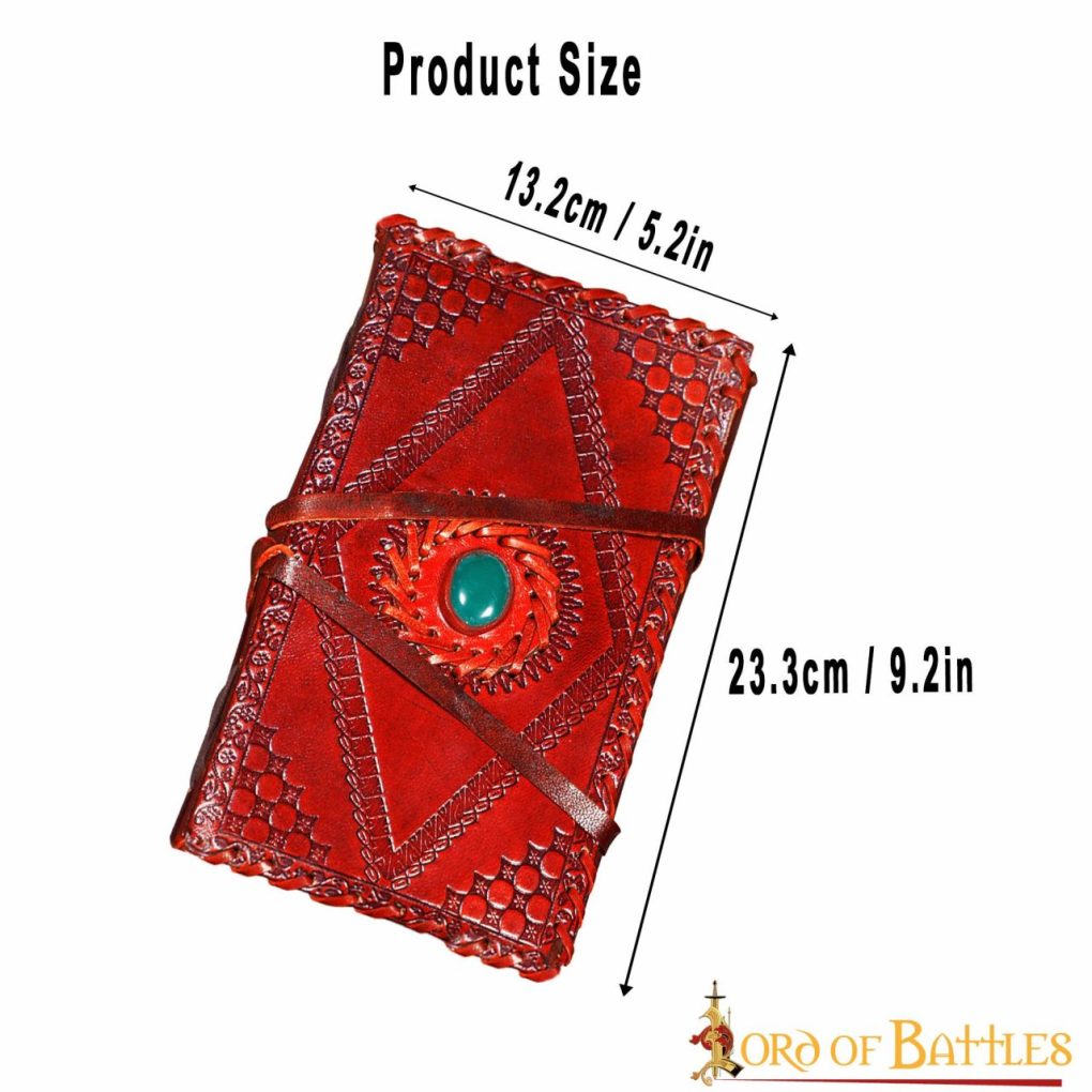 Diario Medieval de Piedra Diario Artesanal de Piel Auténtica - Imagen 3