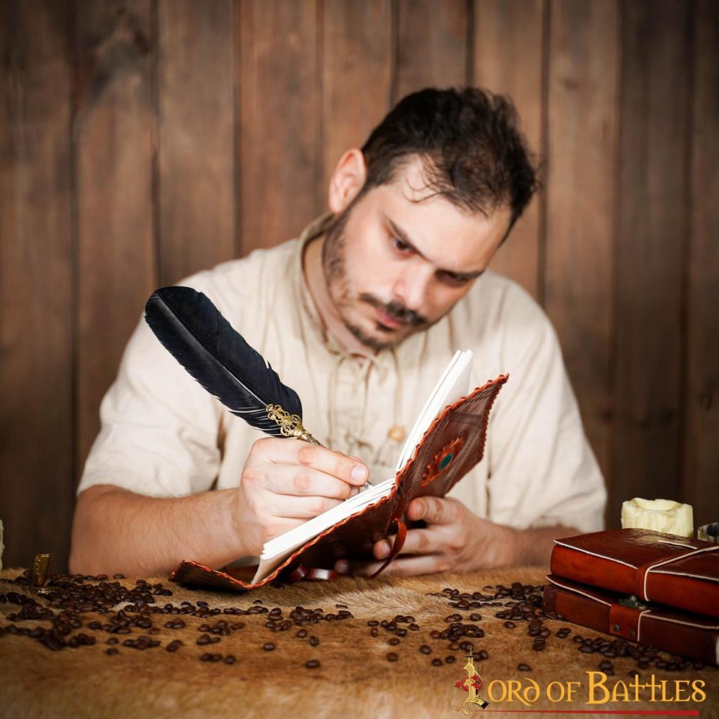 Diario Medieval de Piedra Diario Artesanal de Piel Auténtica - Imagen 8