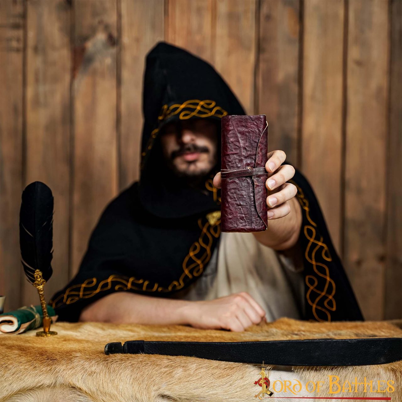 The Mythical Wanderer Diario de Pergaminos de Cuero Marrón - Imagen 9