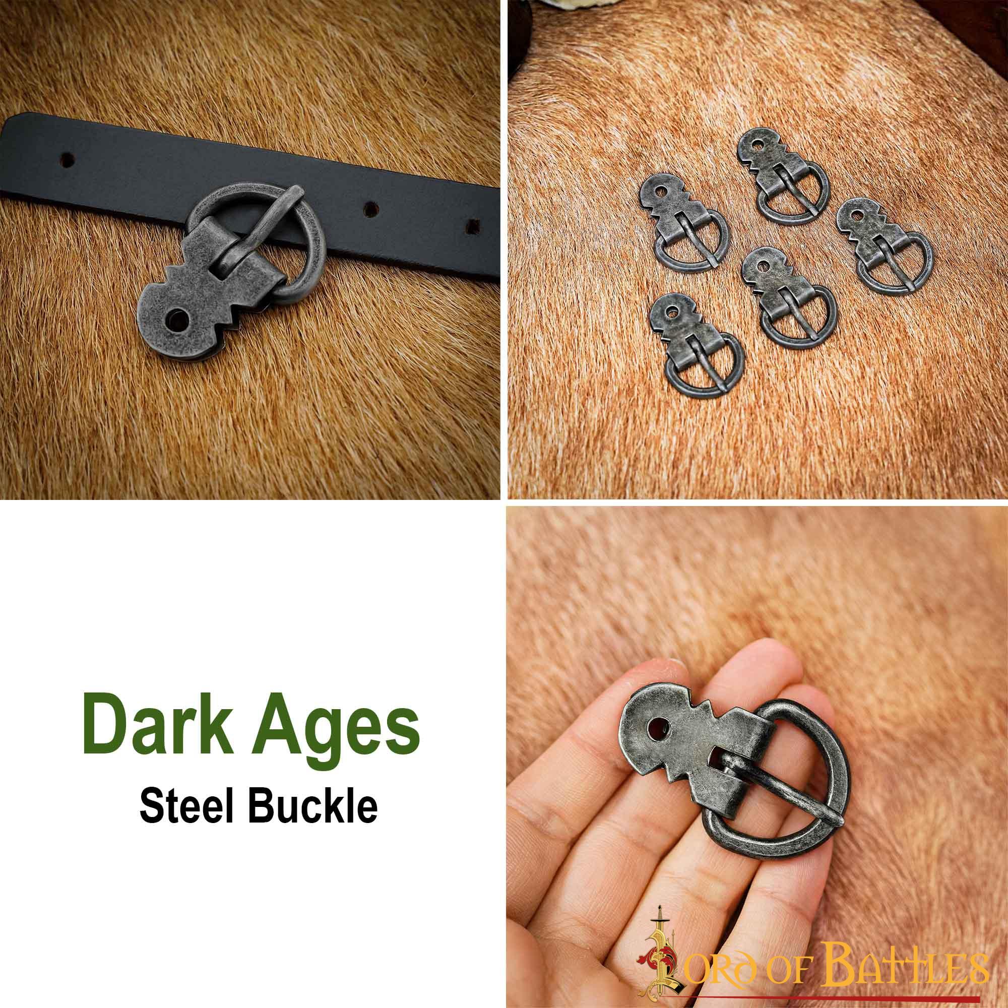Juego de Hebillas para Armadura de Placas Medieval - Hierro Ennegrecido Forjado a Mano (juego de 5) - Imagen 11