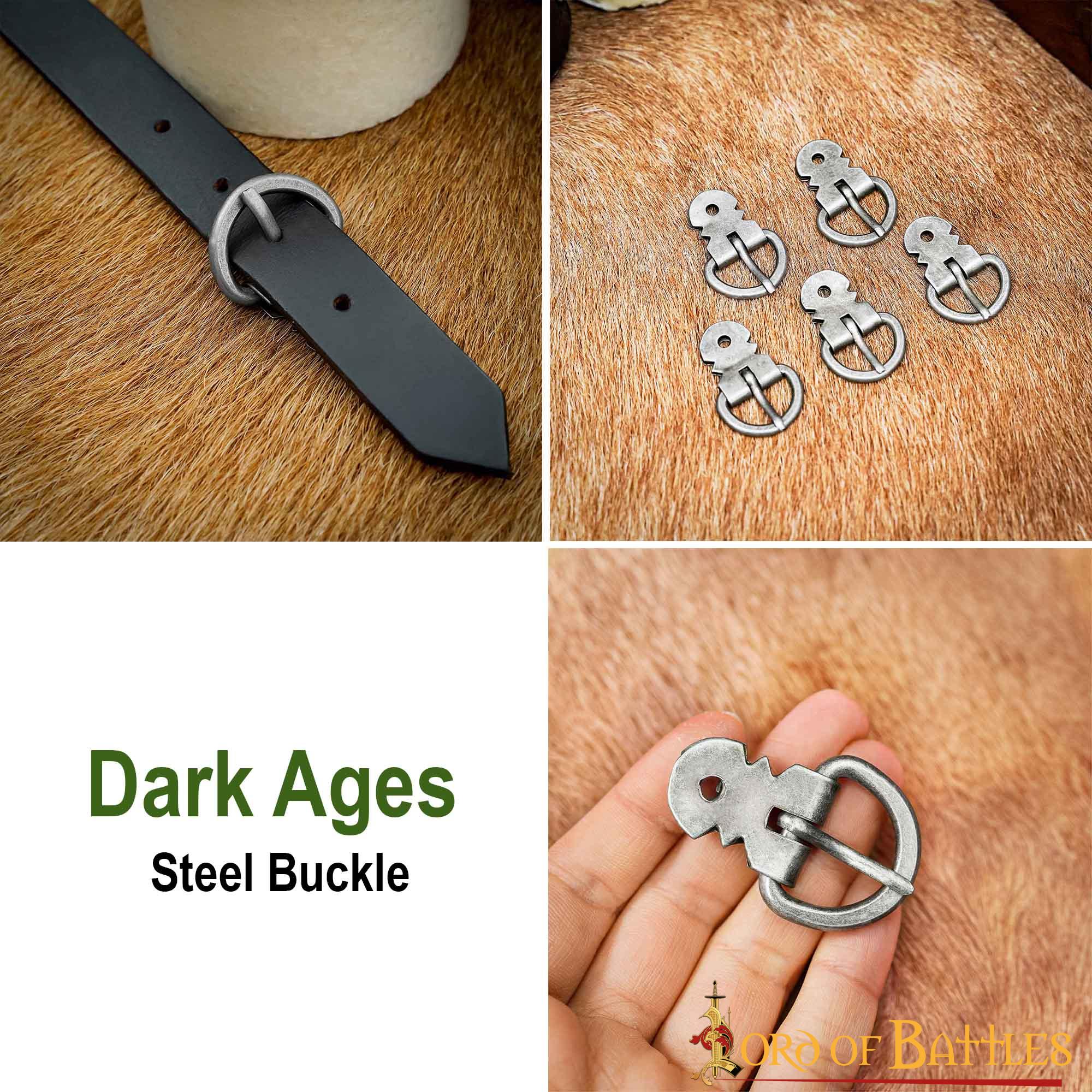 Juego de Hebillas para Armadura de Placas Medieval - Hierro Ennegrecido Forjado a Mano (juego de 5) - Imagen 24