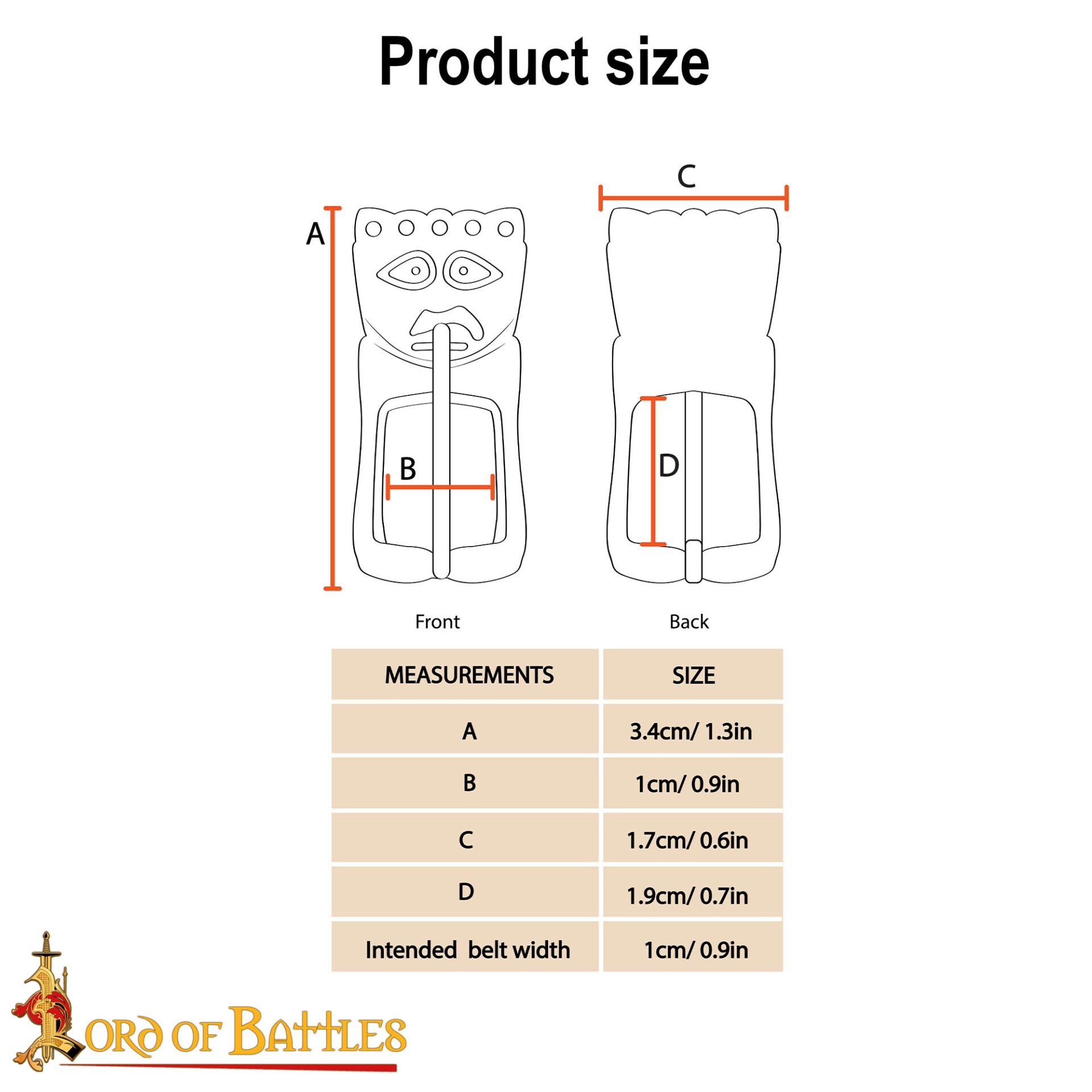 Hebilla de Cinturón Medieval Tardía de Latón Macizo - Imagen 3