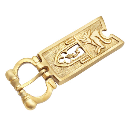 Hebilla Medieval de Latón con Cardo Cerrado - Accesorio para Cinturón Macizo - Imagen 9