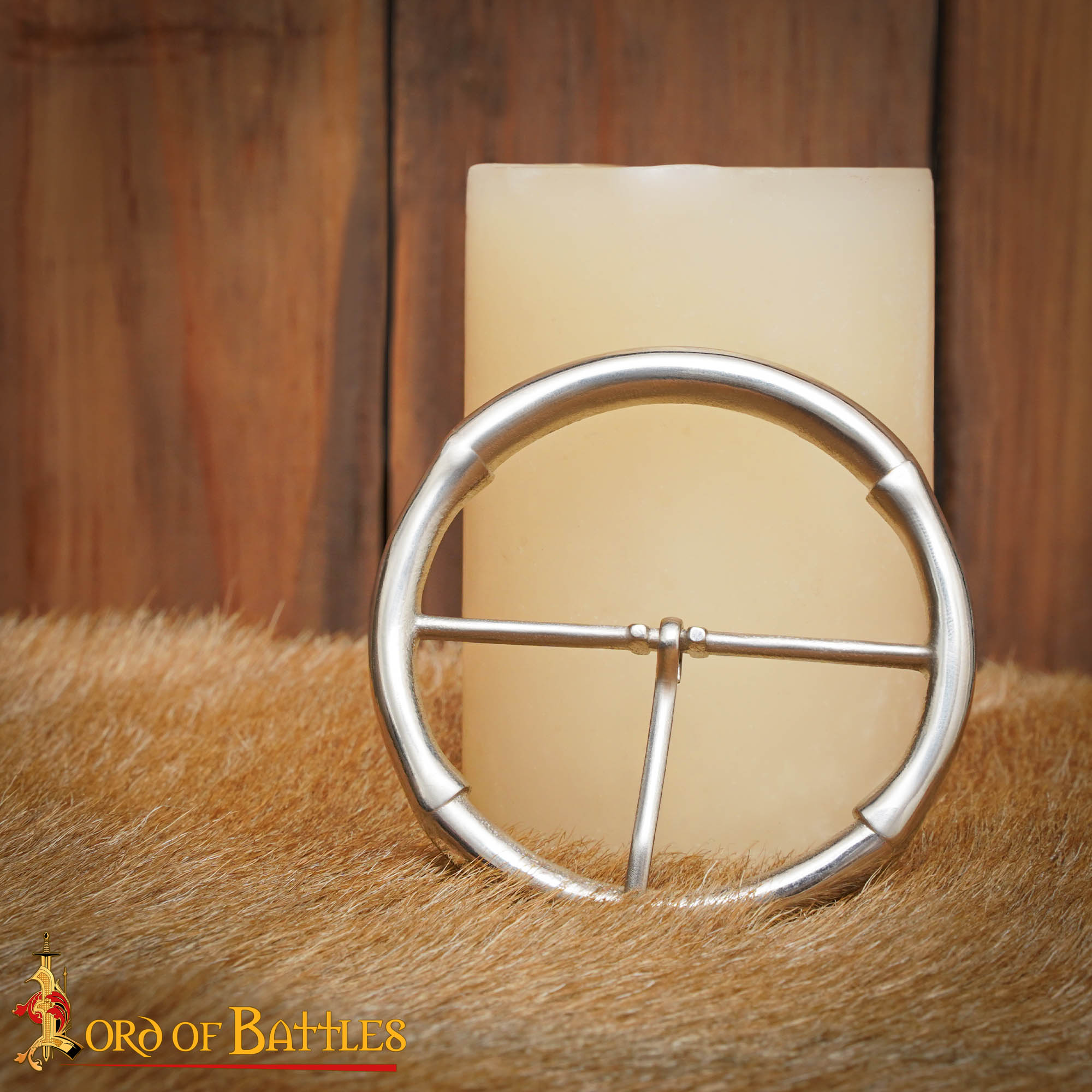 Hebilla Medieval Redonda de Acero 3,25 Pulgadas - Imagen 6