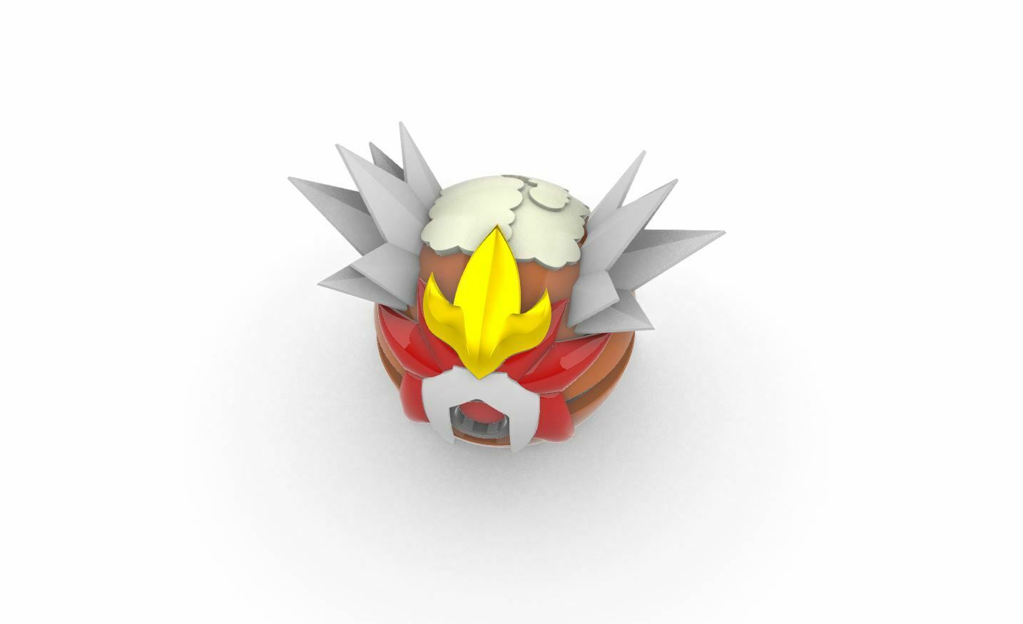 Imagen de Pokeball Artesanal Entei parte de nuestra colección en Espadas y más, sitio oficial. Esta imagen describe  pokeball