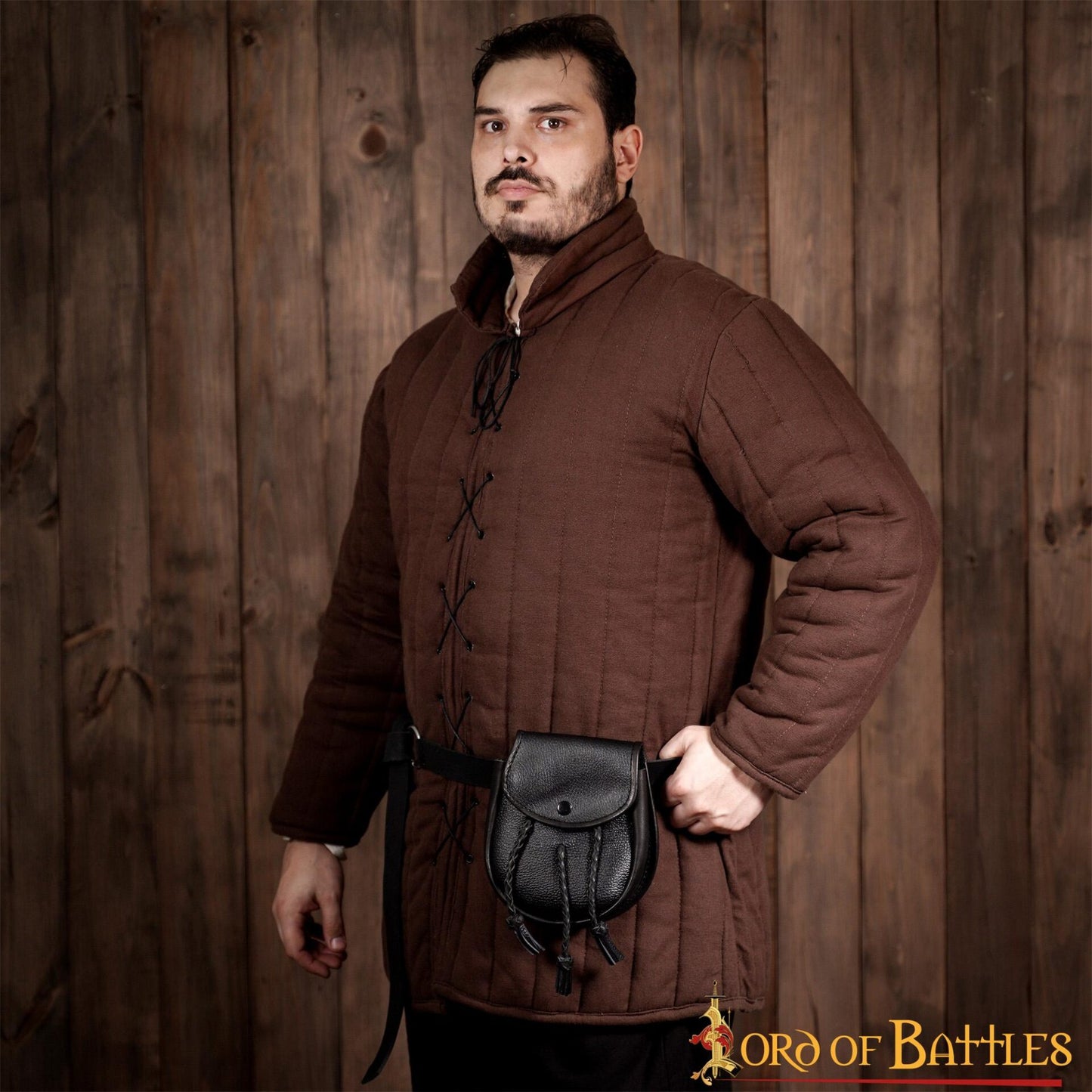 Sporran Medieval con Borlas Trenzadas Hecho a Mano de Cuero Genuino - Imagen 23