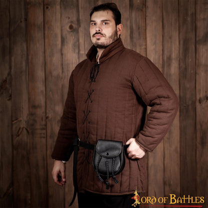 Sporran Medieval con Borlas Trenzadas Hecho a Mano de Cuero Genuino - Imagen 23