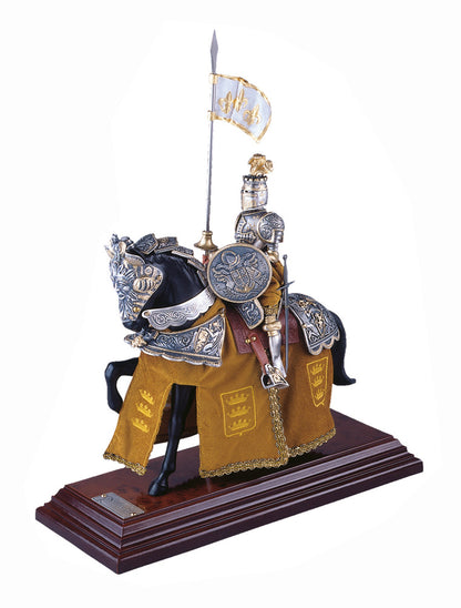 918.5 Armadura a Caballo, Casco Inglés Plumas, 33 cm