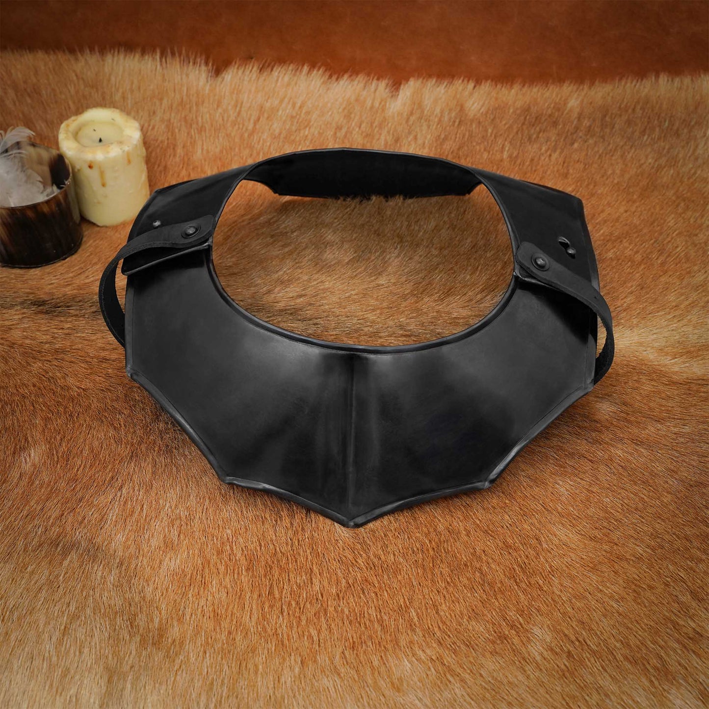 Gorget de Acero Medieval de Caballero Vengador - Imagen 12
