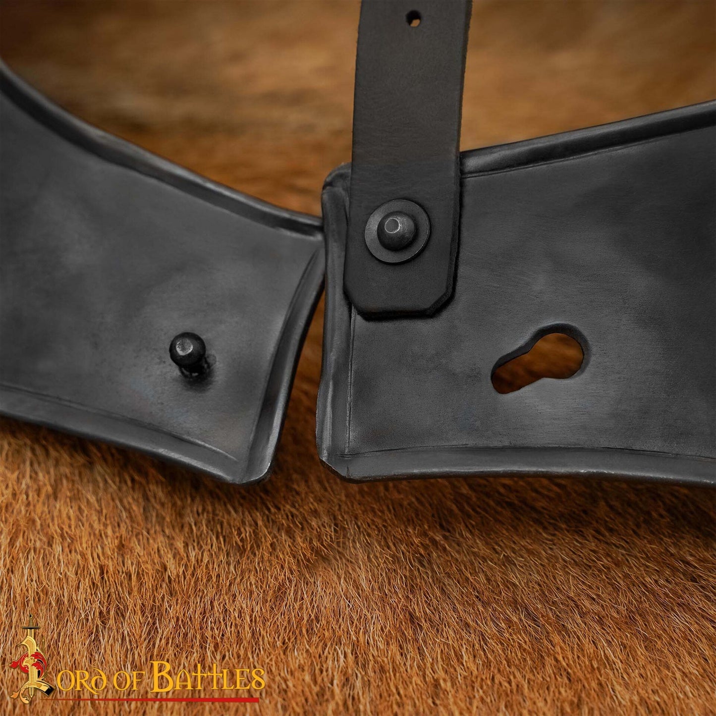 Gorget de Acero Medieval de Caballero Vengador - Imagen 17