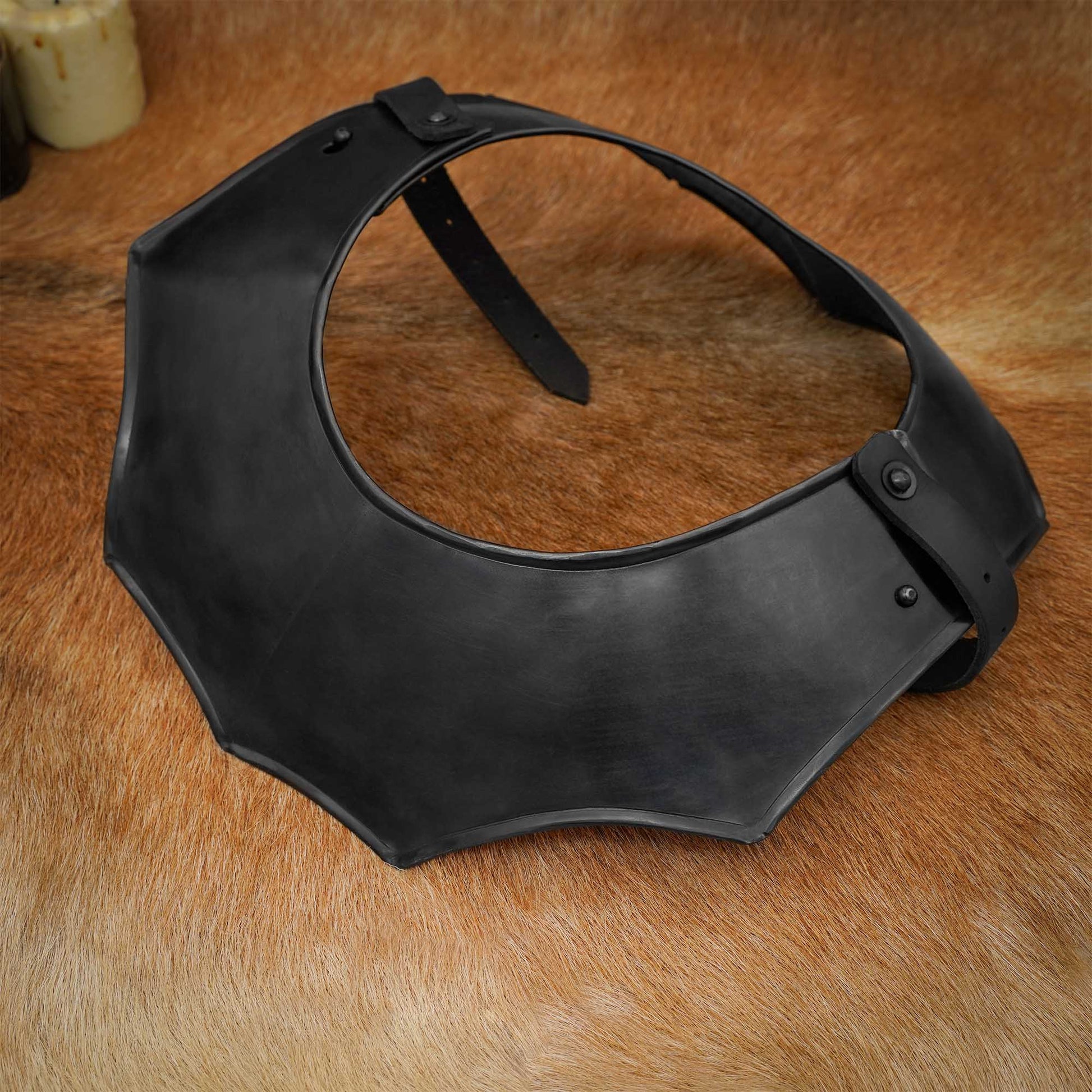 Gorget de Acero Medieval de Caballero Vengador - Imagen 10