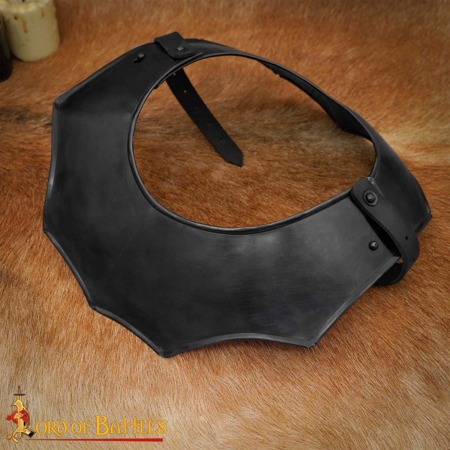 Gorget de Acero Medieval de Caballero Vengador - Imagen 18